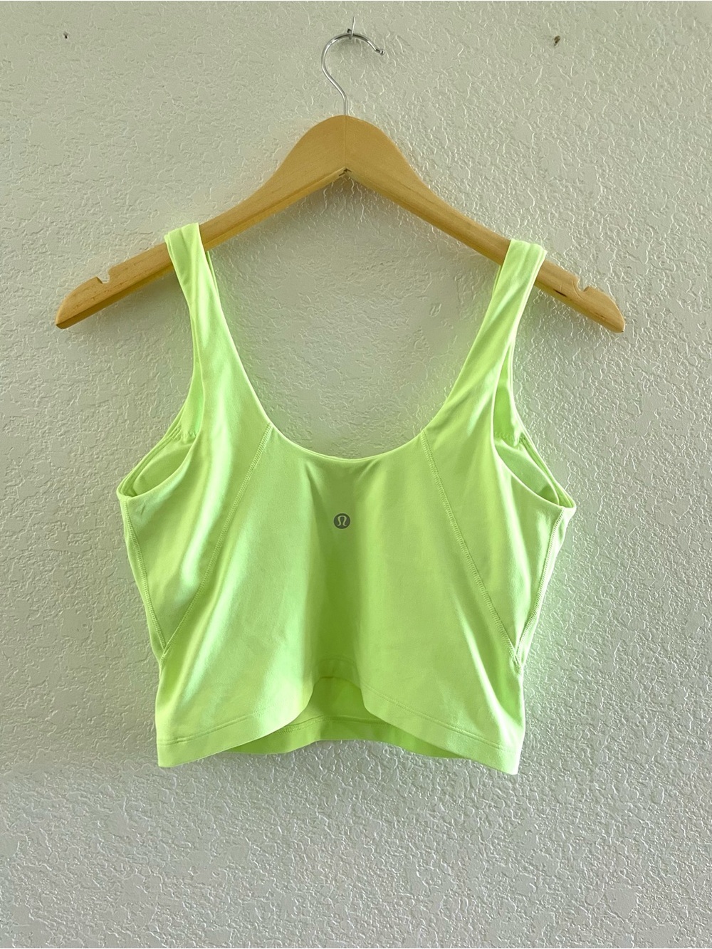 Lululemon Align Cropped Tank - Scream Green Light (Lime Green) - size 8 - Picture 4 of 6